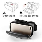 Black/White Portable VRD3 Virtual Reality Glasses Helmet MY VR Box Realistic 3D Glasses Headset Cardboard For Most Smartphones