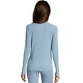 thumbnail image 2 of Hanes Women's Waffle Knit Thermal Crewneck, 2 of 3