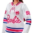 thumbnail image 5 of Barbie Hockey Player Fashion Doll Dressed in Jersey & Helmet with Curvy Shape & Hockey Accessories, 5 of 7