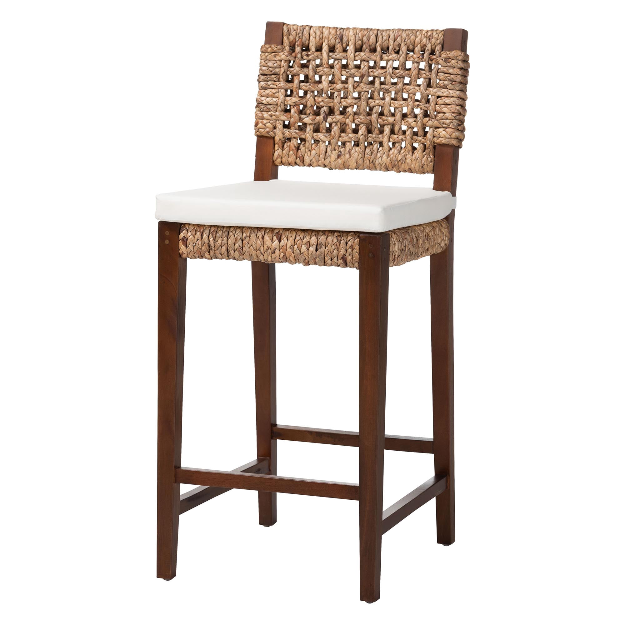 bali & pari Alise Boho Bar Stool, 28"H, Natural