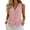 Pink, variant on Pumxq Womens Linen Vest Tops Spring Summer Sleeveless Tops Coffee L