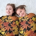 thumbnail image 5 of Autumn Fall Leaves Pattern Round Blanket,Comfortable Soft Flannel Throw Blanket,All Season,Warm Lightweight Blankets for Sofa Bed Couch Living Room Chair 47"x47", 5 of 5