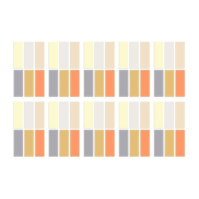 Notas autoadhesivas a prueba de agua Zulema pestañas de índice adhesivas 60 Tabs Off Color L
