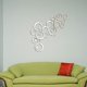 thumbnail image 5 of Piedras Cristal 3D Espejo Adhesivo de pared Acrílico Estéreo Redondo DIY Adhesivo de pared Dormitorio Sala de estar Mural (Plata) Ormromra LN-1712, 5 of 6
