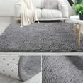thumbnail image 6 of LOCHAS Fluffy Soft Carpet for Kids Room Anti-Skid Shaggy Area Rug Comfy Bedroom Living Room Rugs Indoor Machine Washable Carpet, 4'X6',Gray, 6 of 7