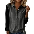 thumbnail image 2 of Blczomt Cute Plus Size Blouses for Women Casual Gray Blouse 2026 Lightweight Womens T Shirts,XXL, 2 of 5