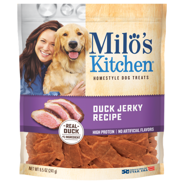Milo’s Kitchen Duck Jerky Recipe Homestyle Dog Treats, 8.5 oz Walmart