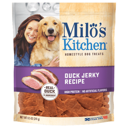 Milo's Kitchen Duck Jerky Recipe Dog Treats,