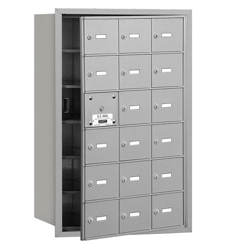 Salsbury Industries 18 Door Front Load 4B Horizontal Mail Center