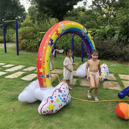 inflatable sprinkler rainbow