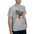thumbnail image 3 of American Eagle Men's T-Shirt Cotton 100% Summer Tops Fashion Casual American Eagle Short Sleeves for Men Women Round Collar Top Tees, 3 of 6
