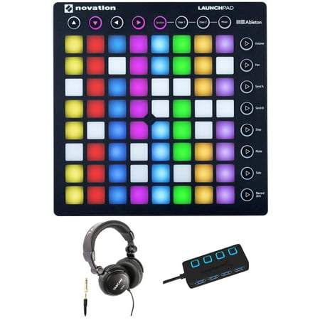 Novation Launchpad Ableton Live Grid Controller with Tascam TH-03