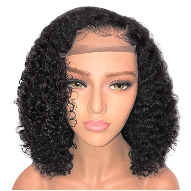 Perruque Courte Sexy en Rouleau Synthétique Fsahion Naturel Bouclé Ondulé