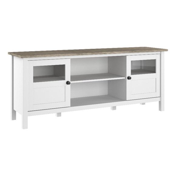 Mayfield 60W TV Stand with Doors and Shelves - Engineered Wood
