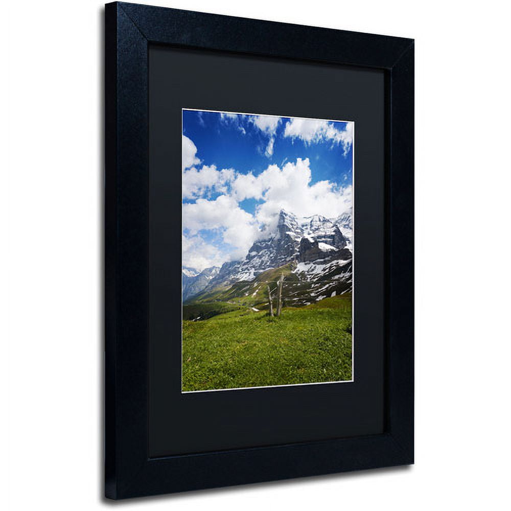 Trademark Fine Art "Monch Switzerland" Canvas Art by Philippe Sainte-Laudy, Black Matte, Black Frame