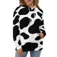 thumbnail image 4 of Animal Printing Cow Men's Women New Sweatshirt Hoodie Men's Plus Size Sweatshirt Hooded Sweatshirt 3d Printed Street Men's Cloth, 4 of 6