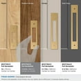 thumbnail image 3 of Amerock Medora 3-3/4 inch (96mm) Center-to-Center Rectangle Champagne Bronze Cabinet Pull Backplate, 3 of 6