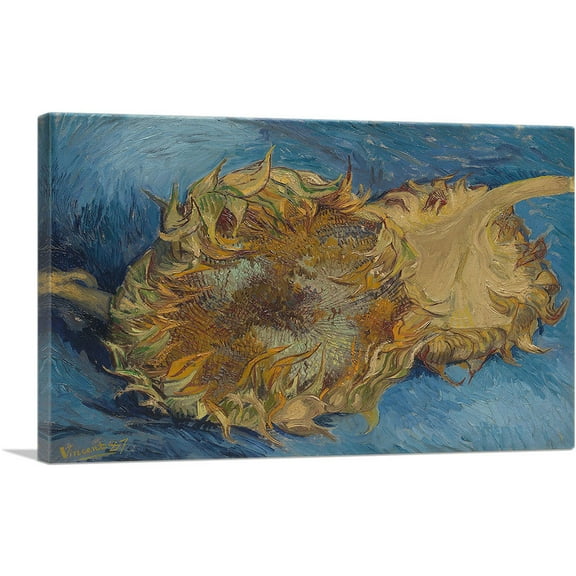 ARTCANVAS Sunflowers in Paris 1887 Canvas Art Print by Vincent Van Gogh - Size: 26" x 18" (0.75" Deep)
