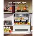 thumbnail image 3 of KFFKFF Refrigerated Display Case, 4.2 Cu.Ft./105L Countertop Pastry Display Case, 2-Tier Commercial Cake Refrigerator with LED Lighting, TURBO Cooling, 3 of 9