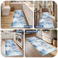 thumbnail image 6 of Findosom 2'x8' Runner Rug for Hallways,Non-Slip Washable Bedside Rug Abstract Low Pile Floor Rug Ultra Soft Distressed Kitchen Runner Carpet for Hallways,Kitchen,Bathroom,Entrance,Blue, 6 of 7
