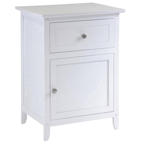 Winsome Eugene Accent Table, Nightstand, White Finish