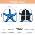 thumbnail image 3 of Summer Ocean Starfish Seat Covers for Dining Room Chairs Set Of 4,Stretch Printed Washable Chair Seat Cover with Elastic Ties and Button,Removable Waterproof Couch Cushion Covers, 3 of 6