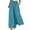 Blue, variant on Womens Cropped Pants High Waist Wide Leg Palazzo Capri Pants for Women Drawstring Weighted Linen Trousers for Women Lounge Pants for Women Summer Beach Vacation Clothes
