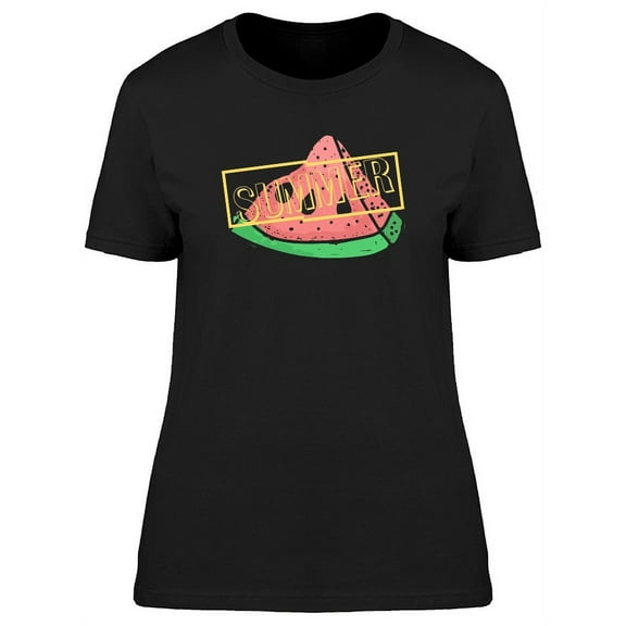 Slice Of Watermelon For Summer T-Shirt Women -Image by Shutterstock, Female Medium