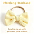 thumbnail image 5 of Yibosean Baby Girls' Bee 1st Birthday Dress Romper 2-Pc set with Headband,0-12Months, 5 of 6