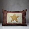 thumbnail image 3 of Creative Products Merry Christmas Traditional Star Plaid 14x20 Spun Poly Pillow, 3 of 3