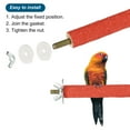 thumbnail image 3 of Uxcell 0.6x3.9" Bird Paw Grinding Stick Parrot LoveBird Parakeet Cockatiel Perch Stand, Red, 3 of 6