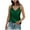 Green, variant on Womens Tank Top Sleeveless V Neck Women's Fitted Basic Tops Woman Summer Clothes Women's Top