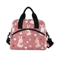 thumbnail image 6 of FORMRS Reusable Lunch Bag for Work School Leakproof Insulated Cooler with Adjustable Shoulder Strap, Bunny Love Blooms, 6 of 6
