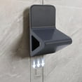 thumbnail image 2 of Runspich Repose-Pied de Douche pour Raser les Jambes, Marche de Douche Antidérapante avec Espace de Rangement, Support et Étagère pour Raser les Jambes (Gris), 2 of 7