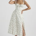 thumbnail image 2 of Robe Midi à Bretelles pour Femme, Imprimé Floral, Mode, Sans Manches, Robe Féminine, Vestidos, 2 of 7