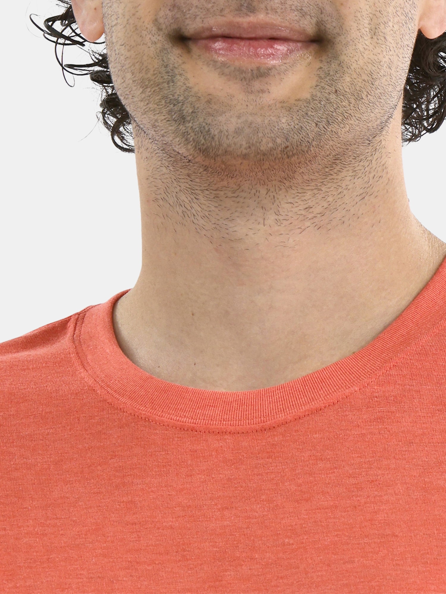 Athletic Works Men's Solid Tri Blend Tee with Short Sleeves, Sizes XS-4XLT