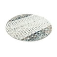 thumbnail image 5 of Unique Loom Tribal Trellis Collection Area Rug - Alami (6' 1" Round Ivory Gray Blue/Beige), 5 of 12