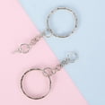 thumbnail image 1 of 100Pcs Chain Keychain Rings 25mm Silver Key Chain Rings with Jump Rings & Screw Eye Pins for Organizing Keys Jewelry Making, 1 of 7