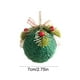 thumbnail image 3 of Colgante de fibra de poliéster, adorno navideño, colgante de tela con flecos rojos y bordes blancos, adorno para árbol de Navidad, campanas, muñecos, decoración de Halloween, decoración de otoño, deco, 3 of 6