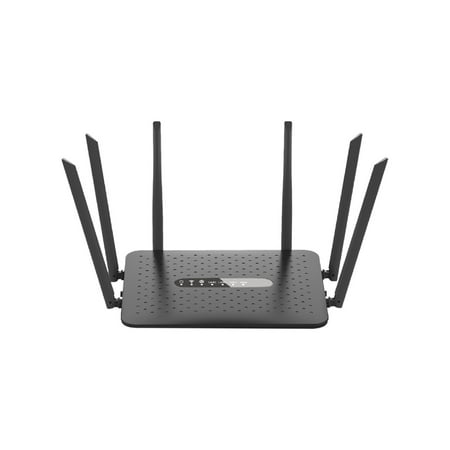 lulshou Dual Band 2.4G/5G Six Antenna 1200M Wireless Router Home WiFi High-speed Through Wall Wireless 5G Router High-speed Stable 4 Interfaces