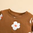 thumbnail image 6 of Sngxgn Baby Girls' Toddler 2-piece Sweatshirt and Jogger Set(Brown,3M), 6 of 9