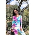 thumbnail image 3 of Leveret Womens Two Piece Cotton Pajamas Tie Dye Rainbow XS, 3 of 3