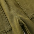 thumbnail image 5 of SonxaHe Toddler Boy's Cargo Pants Elastic Waist Loose Tapered Trousers with Pockets Child Cozy Fall Casual Pants Green,Sized 3-4, 5 of 6