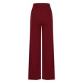 thumbnail image 6 of XFLWAM Wide Leg Yoga Pants for Women Drawstring Elastic Waisted Palazzo Pants Athletic Workout Sweatpants Loose Soft Flowy Trousers Watermelon Red XXL, 6 of 7
