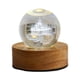 thumbnail image 1 of Bola de cristal artificial de 6 cm con luz nocturna USB y base de madera para regalo de cumpleaños Estilo E, 1 of 9