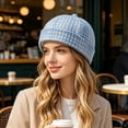thumbnail image 4 of AirLoni Cooling Skull Caps For Cycling Running Sweat Liner Adjustable Linen Like No Brim For Men And Women Blue,One Size, 4 of 5