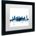 thumbnail image 2 of Trademark Fine Art "Nashville Tennessee Skyline White" Canvas Art by Michael Tompsett, White Matte, Black Frame, 2 of 4