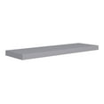 thumbnail image 3 of Floating Wall Shelves 2 Pcs Gray 31.5x9.3x1.5 MDF - Modern Display Shelves for Books, Ornaments, Home Decor - Easy Install Invisible Mount Grey, 3 of 8
