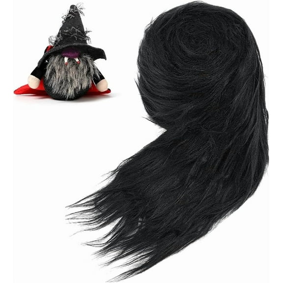 Black Faux Fur Fabric Precut Strips Precut Polyester Strip Craft Fake Fur 1 pc