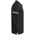 thumbnail image 2 of Clique - Polo Newton Detalle de Rayas para Hombre (Negro), 2 of 4